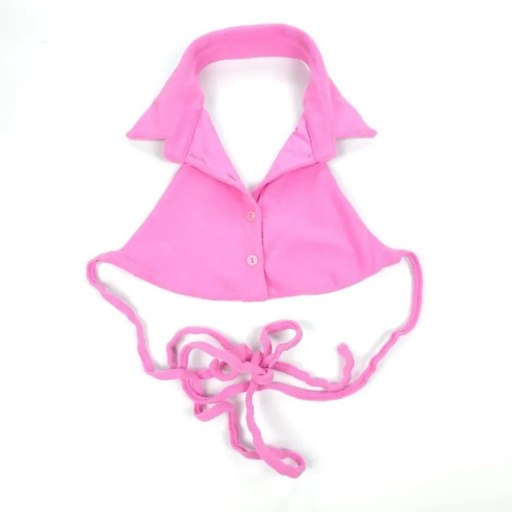 FRANKIES BIKINIS Ellie Terry Bikini Top Blushing Pink Polo 90s Y2k Barbie Bratz